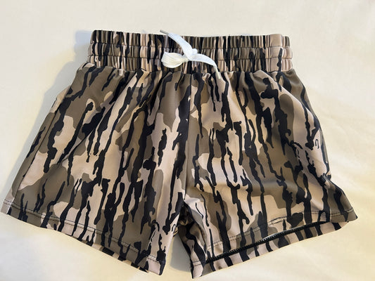 Bottomland Camo Boy Shorts/Trunks